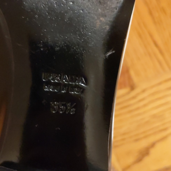 Prada Trim Two Tone Pointy Toe Ballerina Flat - Picture 4 of 8